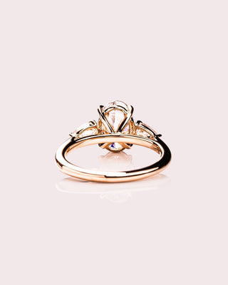 Cushion Hidden Halo Lab Grown Diamond Engagement Ring