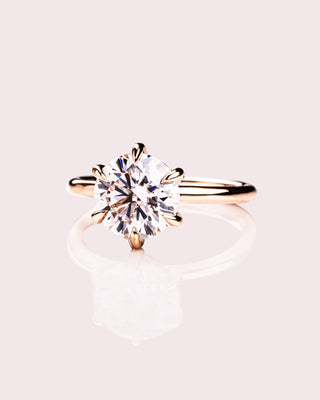 Cushion Hidden Halo Lab Grown Diamond Engagement Ring