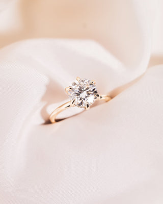 Cushion Hidden Halo Lab Grown Diamond Engagement Ring