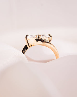 Cushion Hidden Halo Lab Grown Diamond Engagement Ring