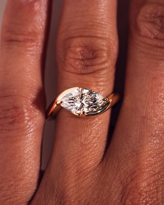 Cushion Hidden Halo Lab Grown Diamond Engagement Ring