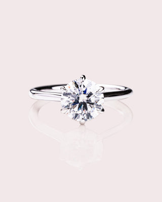 Cushion Hidden Halo Lab Grown Diamond Engagement Ring
