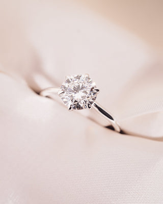 Cushion Hidden Halo Lab Grown Diamond Engagement Ring