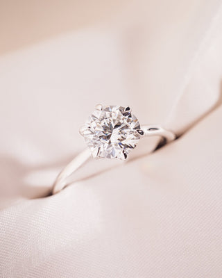 Cushion Hidden Halo Lab Grown Diamond Engagement Ring