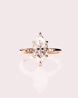 Cushion Hidden Halo Lab Grown Diamond Engagement Ring