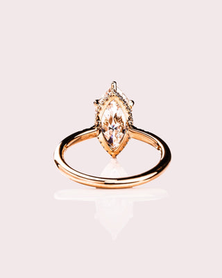 Cushion Hidden Halo Lab Grown Diamond Engagement Ring