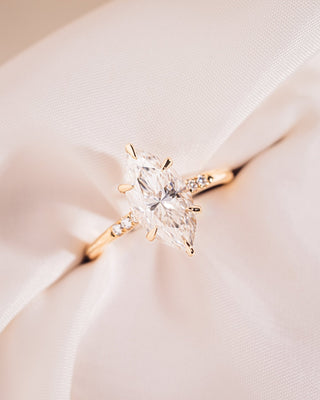 Cushion Hidden Halo Lab Grown Diamond Engagement Ring