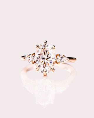Cushion Hidden Halo Lab Grown Diamond Engagement Ring