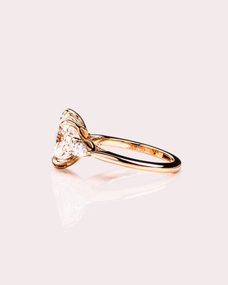 Cushion Hidden Halo Lab Grown Diamond Engagement Ring