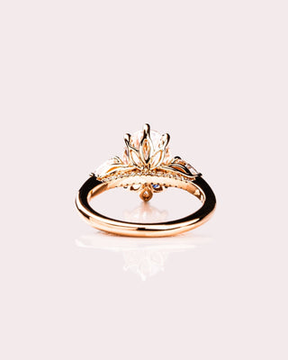 Cushion Hidden Halo Lab Grown Diamond Engagement Ring