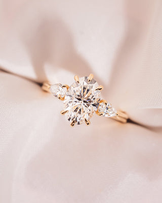 Cushion Hidden Halo Lab Grown Diamond Engagement Ring