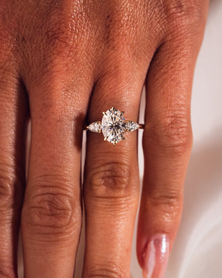 Cushion Hidden Halo Lab Grown Diamond Engagement Ring