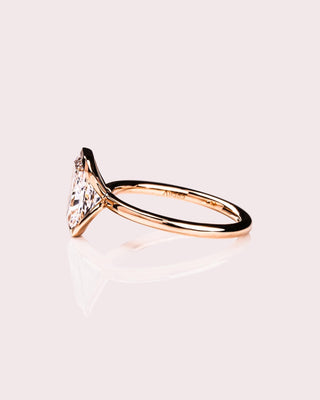 Cushion Hidden Halo Lab Grown Diamond Engagement Ring