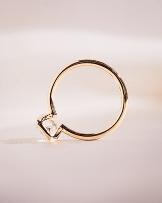 Cushion Hidden Halo Lab Grown Diamond Engagement Ring