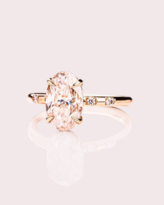 Cushion Hidden Halo Lab Grown Diamond Engagement Ring