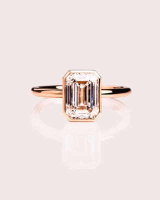 Cushion Hidden Halo Lab Grown Diamond Engagement Ring