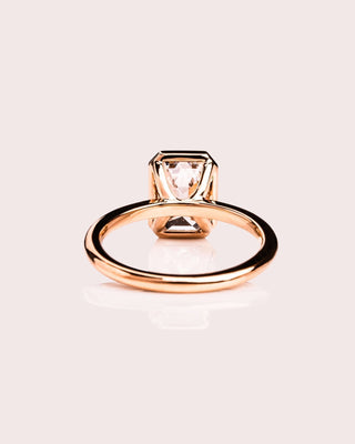 Cushion Hidden Halo Lab Grown Diamond Engagement Ring