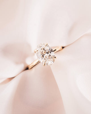 Cushion Hidden Halo Lab Grown Diamond Engagement Ring