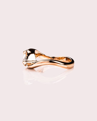 Cushion Hidden Halo Lab Grown Diamond Engagement Ring