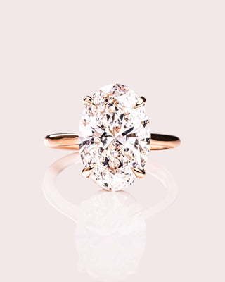 Cushion Hidden Halo Lab Grown Diamond Engagement Ring