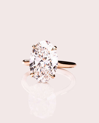 Cushion Hidden Halo Lab Grown Diamond Engagement Ring