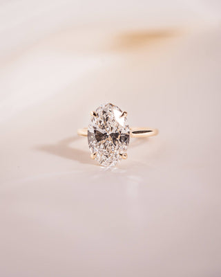 Cushion Hidden Halo Lab Grown Diamond Engagement Ring