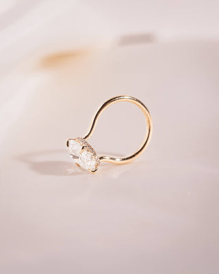 Cushion Hidden Halo Lab Grown Diamond Engagement Ring