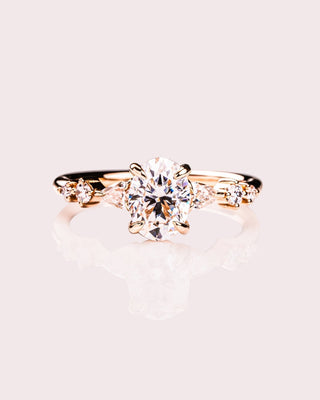 Cushion Hidden Halo Lab Grown Diamond Engagement Ring