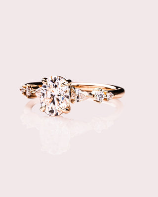 Cushion Hidden Halo Lab Grown Diamond Engagement Ring