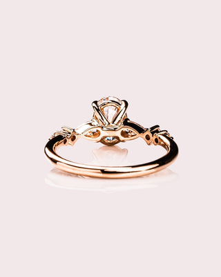 Cushion Hidden Halo Lab Grown Diamond Engagement Ring