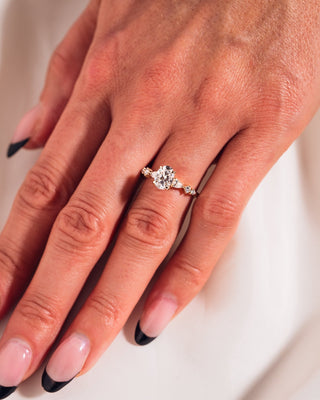 Cushion Hidden Halo Lab Grown Diamond Engagement Ring