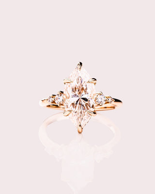 Cushion Hidden Halo Lab Grown Diamond Engagement Ring