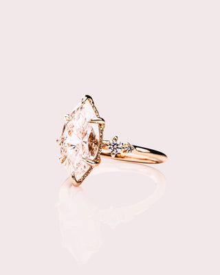Cushion Hidden Halo Lab Grown Diamond Engagement Ring