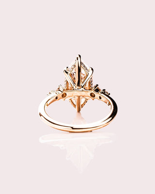 Cushion Hidden Halo Lab Grown Diamond Engagement Ring
