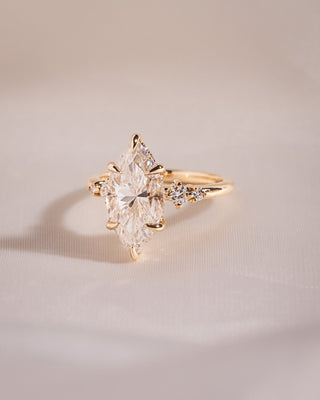 Cushion Hidden Halo Lab Grown Diamond Engagement Ring