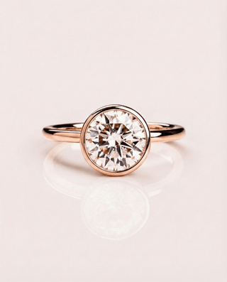 Cushion Hidden Halo Lab Grown Diamond Engagement Ring