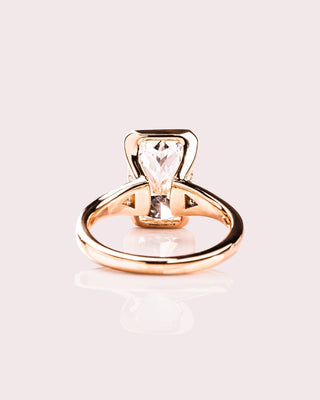 Cushion Hidden Halo Lab Grown Diamond Engagement Ring