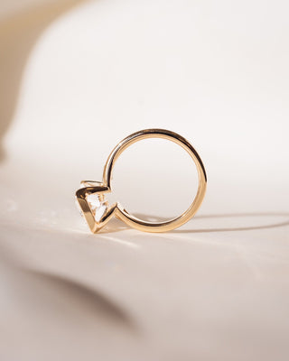 Cushion Hidden Halo Lab Grown Diamond Engagement Ring