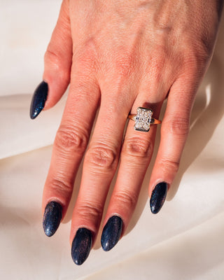 Cushion Hidden Halo Lab Grown Diamond Engagement Ring