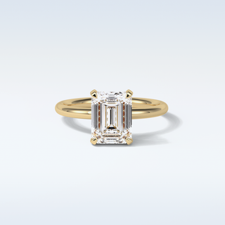 2.3 CT Solitaire Engagement Ring Featuring Emerald Moissanite 8