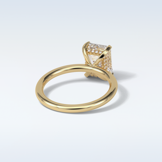 2.3 CT Solitaire Engagement Ring Featuring Emerald Moissanite 9