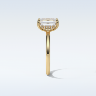 2.3 CT Solitaire Engagement Ring Featuring Emerald Moissanite 11