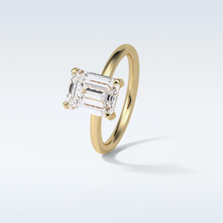 2.3 CT Solitaire Engagement Ring Featuring Emerald Moissanite 13