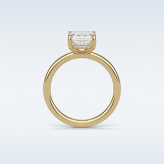 2.3 CT Solitaire Engagement Ring Featuring Emerald Moissanite 14