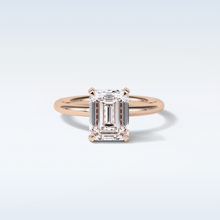 2.3 CT Solitaire Engagement Ring Featuring Emerald Moissanite 15