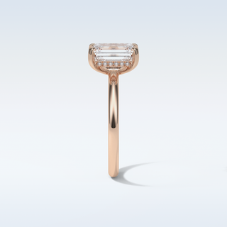 2.3 CT Solitaire Engagement Ring Featuring Emerald Moissanite 18