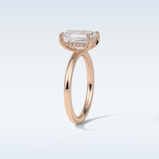 2.3 CT Solitaire Engagement Ring Featuring Emerald Moissanite 19