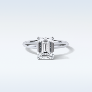 2.3 CT Solitaire Engagement Ring Featuring Emerald Moissanite 1