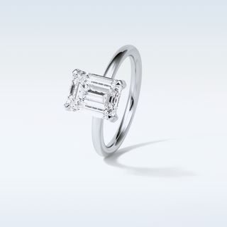 2.3 CT Solitaire Engagement Ring Featuring Emerald Moissanite 2