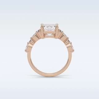 2.3 CT Cluster Engagement Ring Featuring Emerald Moissanite 21